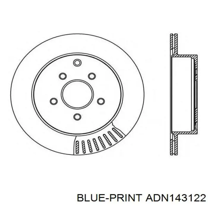 Купить 83067089 R1 Concepts Диск тормозной задний