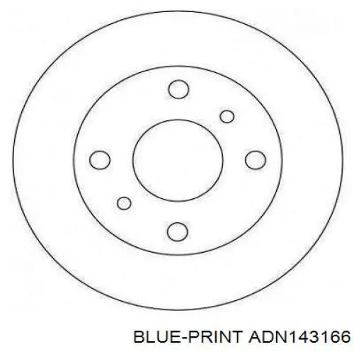 Купить ADN143166 Blue Print Ротор тормозной