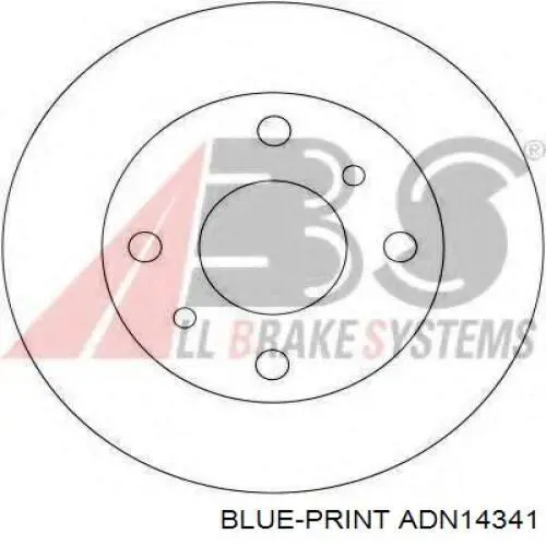 Тормоз дисковый передний Blue Print ADN14341 цена, от 28.94 USD