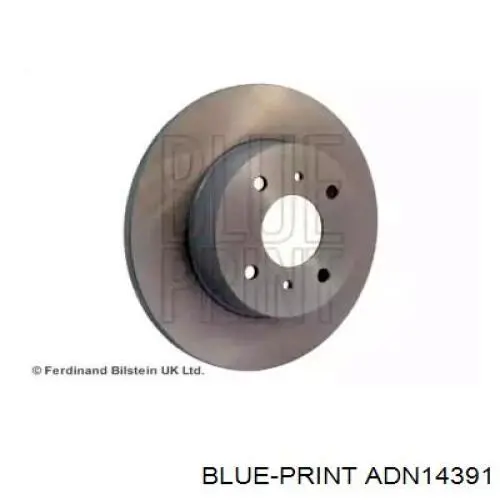 Disco de freno trasero ADN14391 Blue Print