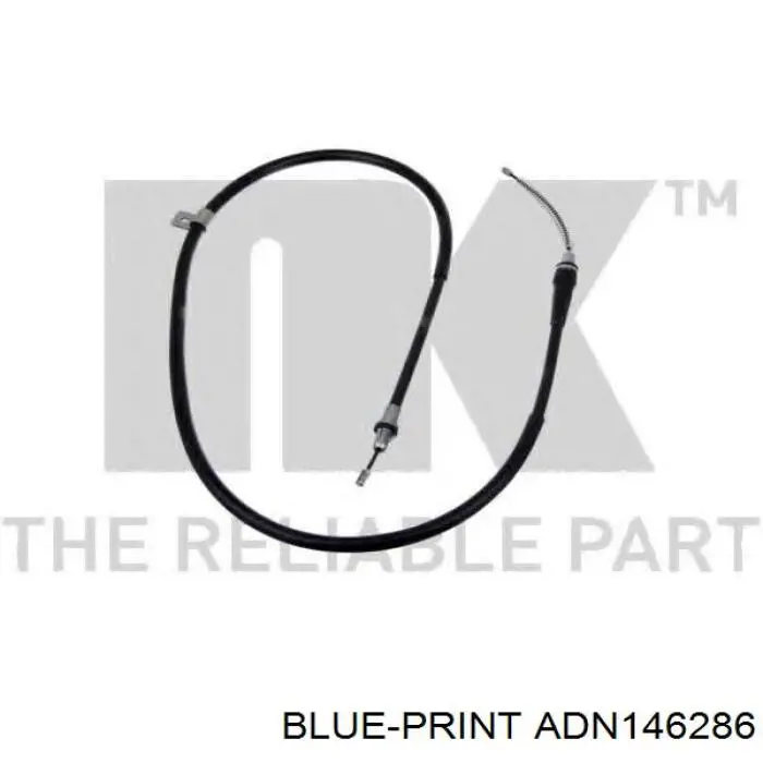 ADN146286 Blue Print Трос ручного тормоза задний, правый