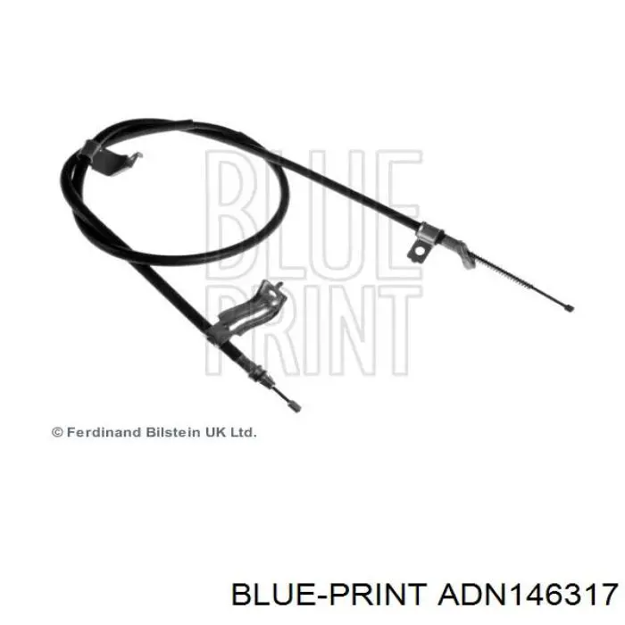 Трос ручного тормоза задний левый Blue Print ADN146317