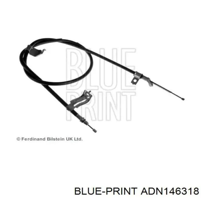 Трос ручного тормоза задний правый Blue Print ADN146318