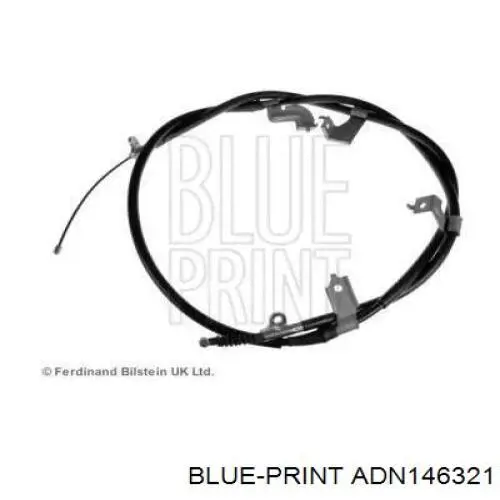 ADN146321 Blue Print трос ручного тормоза задний левый