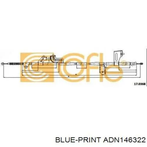 Трос стояночного тормоза задний правый Adriauto 2802721 цена, от 33.26 USD