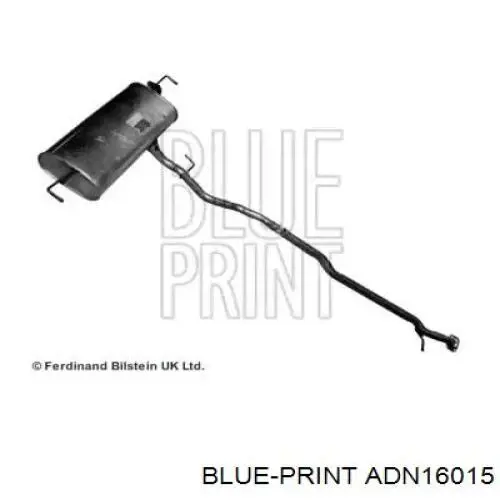 Глушитель, центральная и задняя часть ADN16015 Blue Print