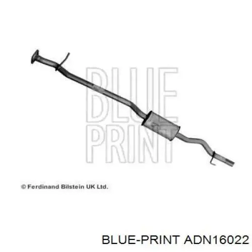 Центральная часть глушителя ADN16022 Blue Print