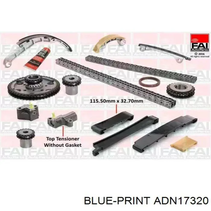Купить ADN17320 Blue Print Цепь ГРМ, распредвала