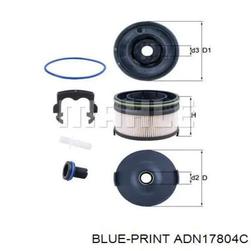 Болт головки блока цилиндров, ГБЦ Blue Print ADN17804C цена, от 4.03 USD