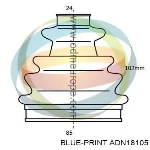 Пыльник ШРУСа наружный ASBT110 Asva