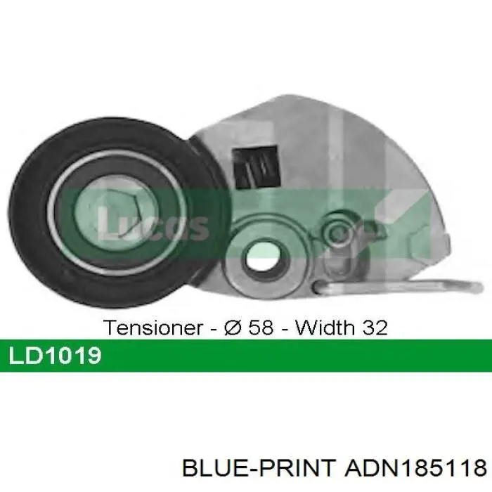 Купить ADN185118 Blue Print Солдатик стабилизатора, переднего, левый
