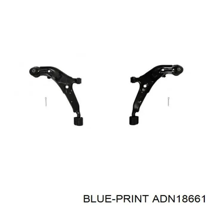 Barra oscilante, suspensión de ruedas delantera, inferior derecha ADN18661 Blue Print