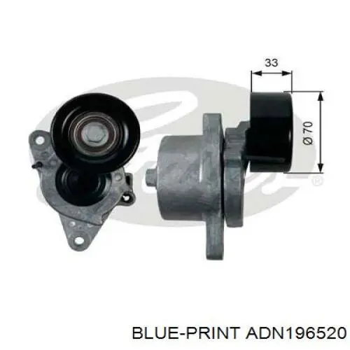 Ролик натяжителя ремня агрегатов на Nissan Navara NP300 III D40M