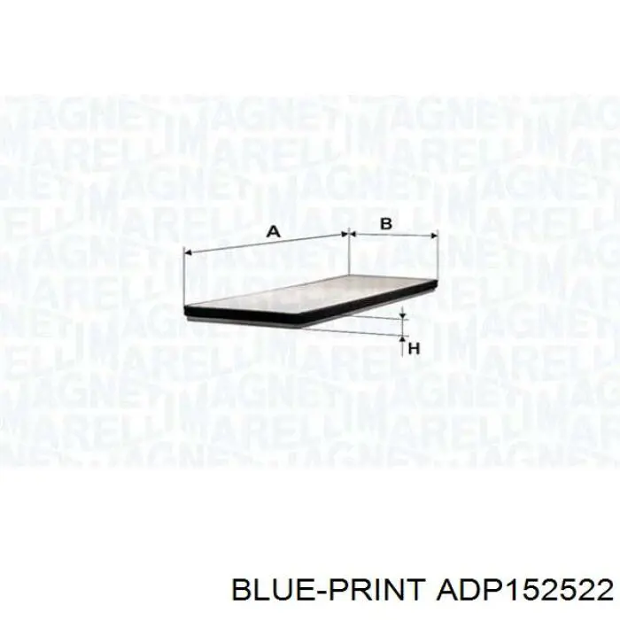 Фильтр воздушный отопителя Blue Print ADP152522 цена, от 6.23 USD