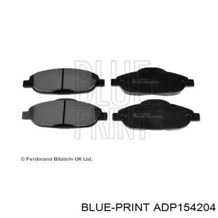 Передние тормозные колодки ADP154204 Blue Print