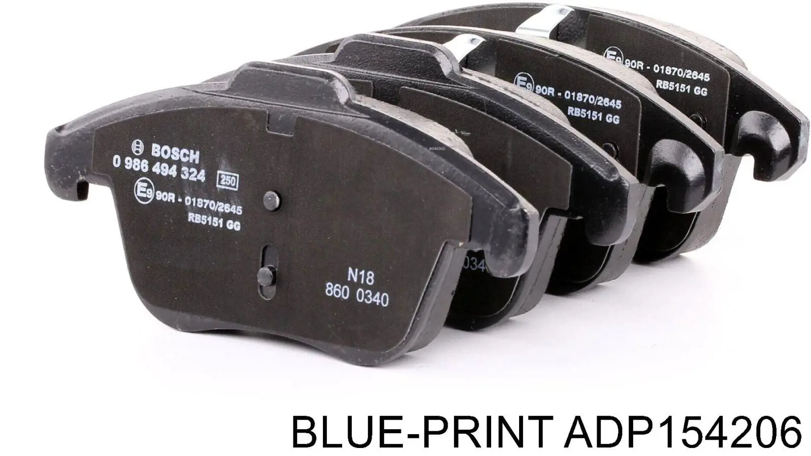 Колодки Blue Print ADP154206 цена, от 27.93 USD