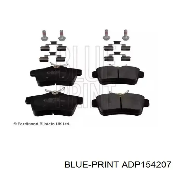 ADP154207 Blue Print Колодки тормозные дисковые комплект