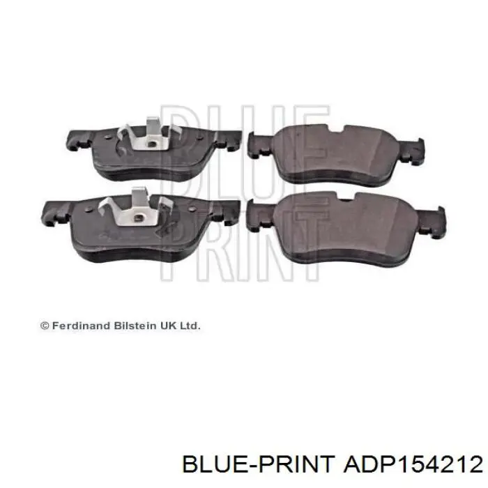 Pastillas de freno delanteras ADP154212 Blue Print