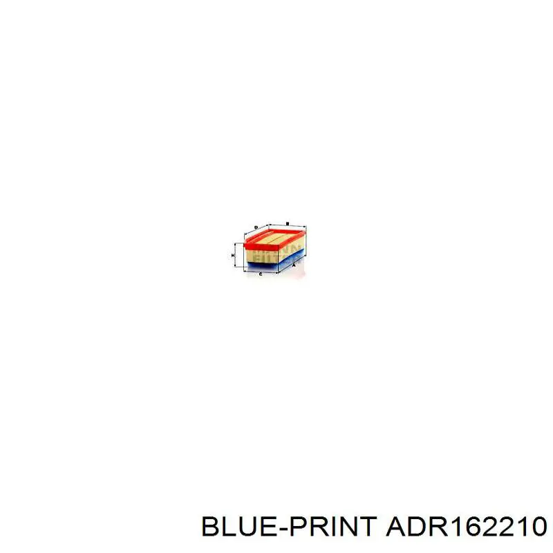 Элемент воздушного фильтра Blue Print ADR162210 цена, от 8.09 USD