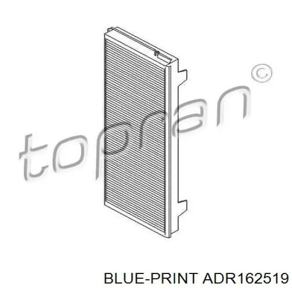 Купить ADR162519 Blue Print Фильтр салона угольный