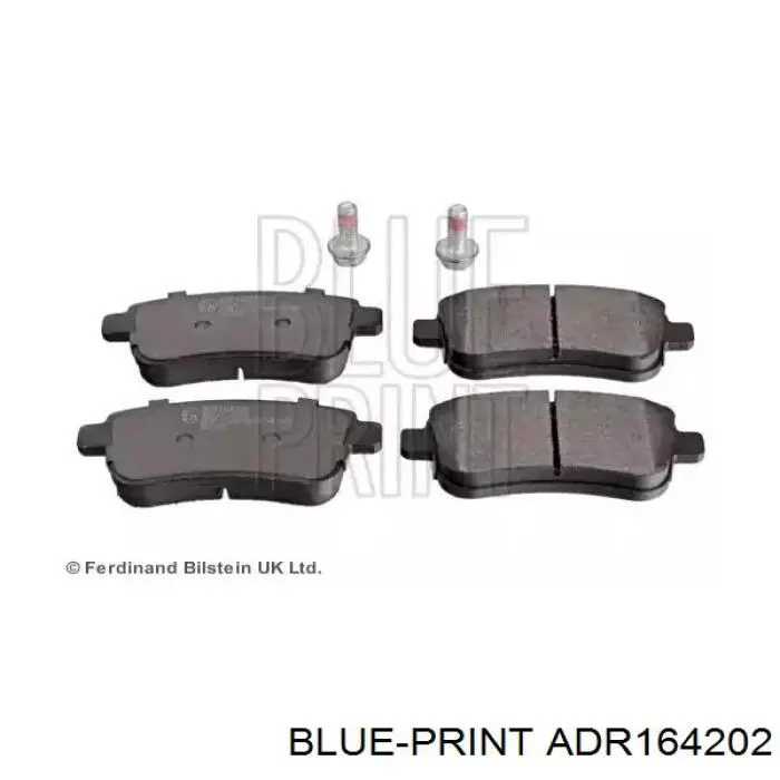 Задние тормозные колодки ADR164202 Blue Print