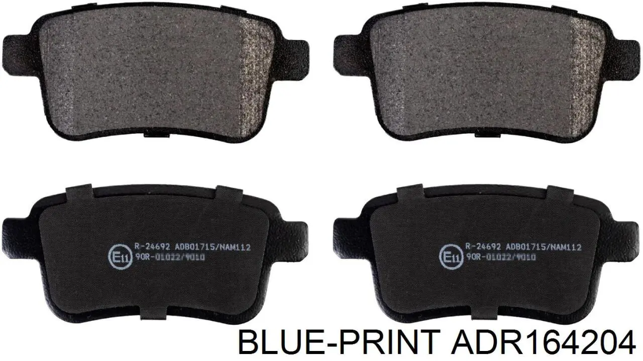 Задние тормозные колодки ADR164204 Blue Print