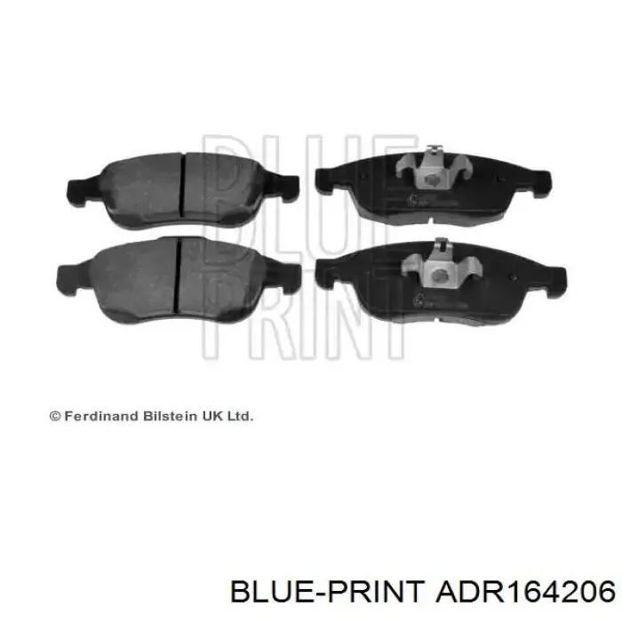 Передние тормозные колодки ADR164206 Blue Print