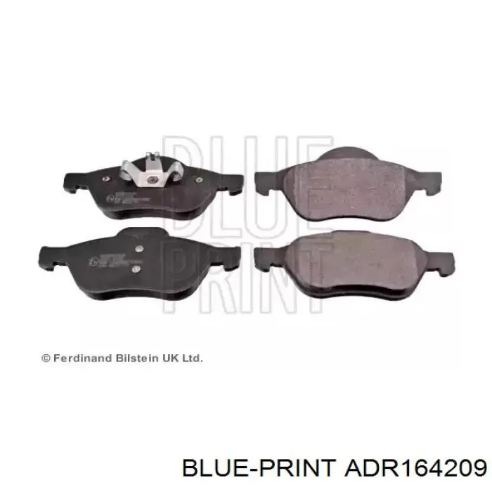 ADR164209 Blue Print колодки тормозные передние дисковые