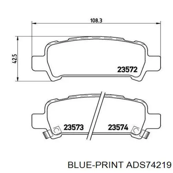 Задние тормозные колодки 26696AE080 Subaru