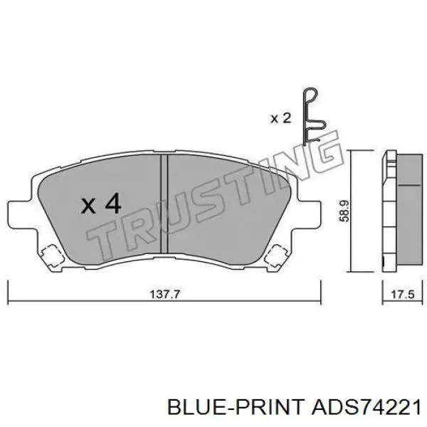 Колодки Q-top QF0211E цена, от 14.09 USD