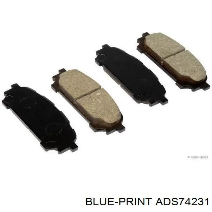 ADS74231 Blue Print Колодки тормозные дисковые комплект