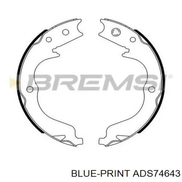 Задний правый трос ручника ADS74643 Blue Print