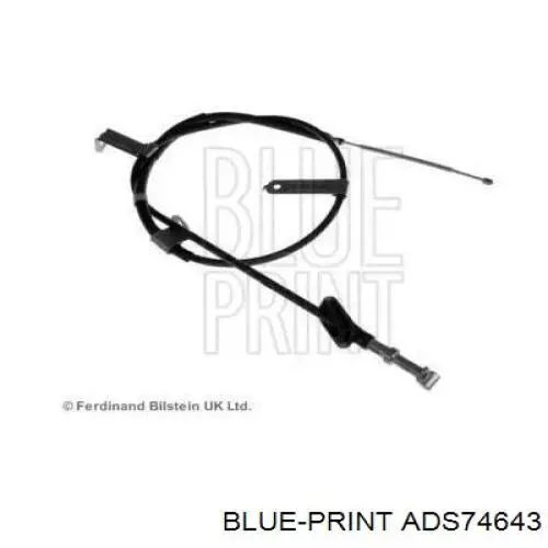 ADS74643 Blue Print cabo do freio de estacionamento traseiro direito