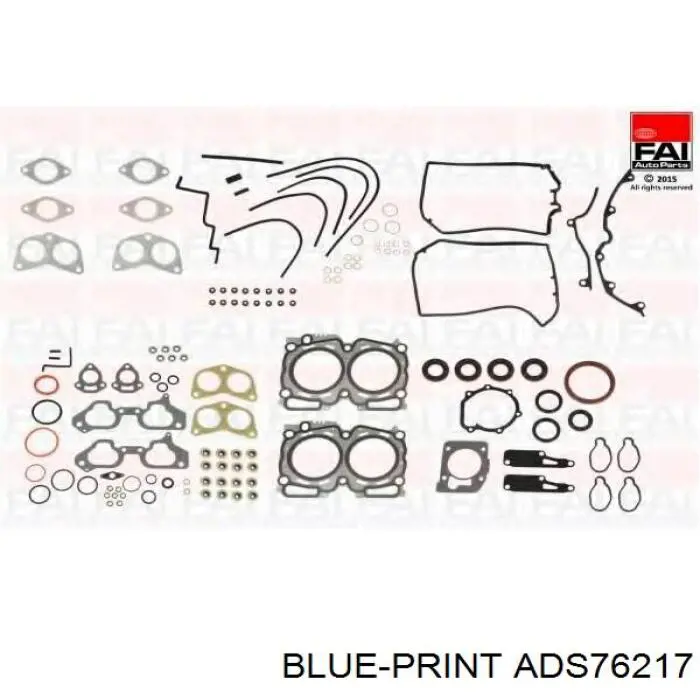Верхний комплект прокладок двигателя ADS76217 Blue Print