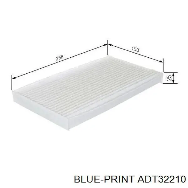 Купить ADT32210 Blue Print Автомобильный фильтр воздуха
