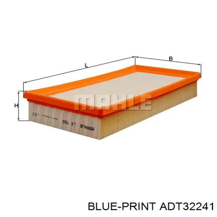 Filtro de aire ADT32241 Blue Print