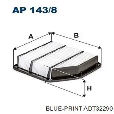 Фільтр повітряний ADT32290 Blue Print