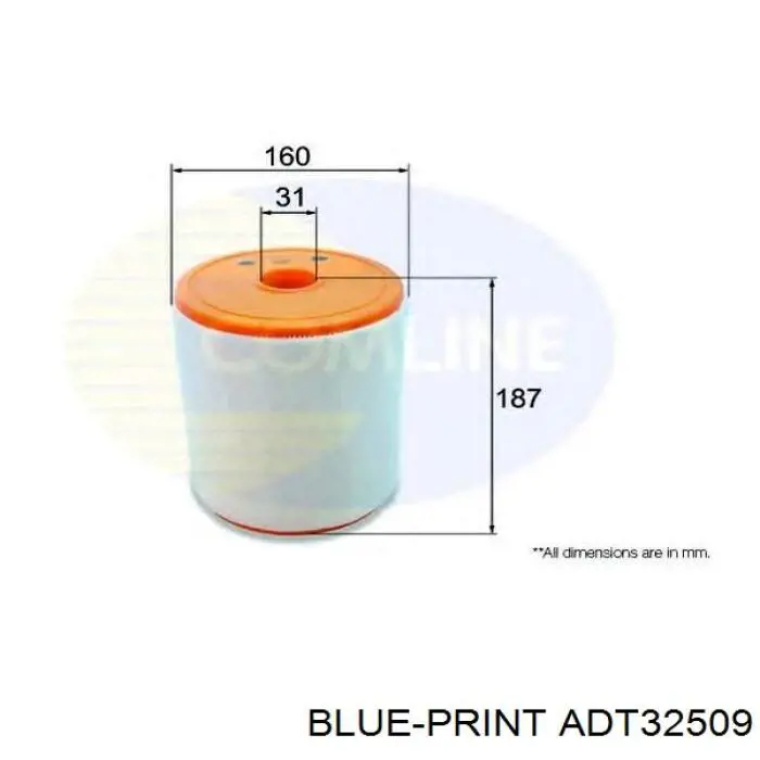 Фильтр салона ADT32509 Blue Print