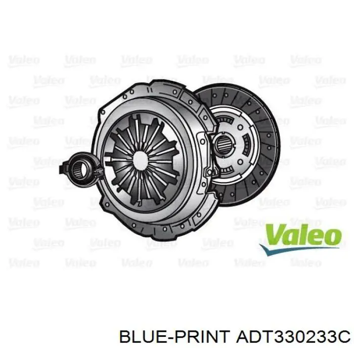 Купить ADT330233C Blue Print Комплект сцепления (диск, корзина, подшипник)