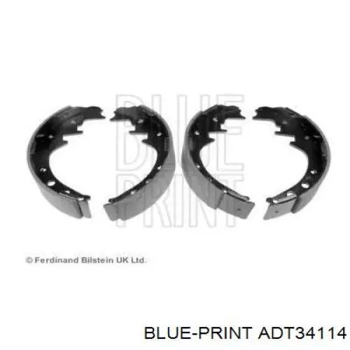 Задние барабанные колодки ADT34114 Blue Print