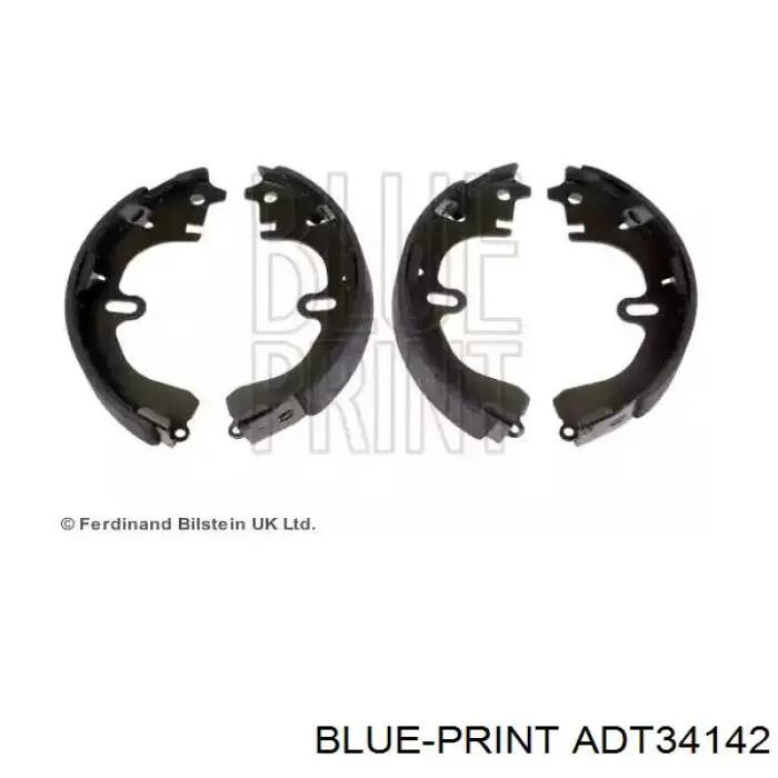 ADT34142 Blue Print колодки тормозные задние барабанные