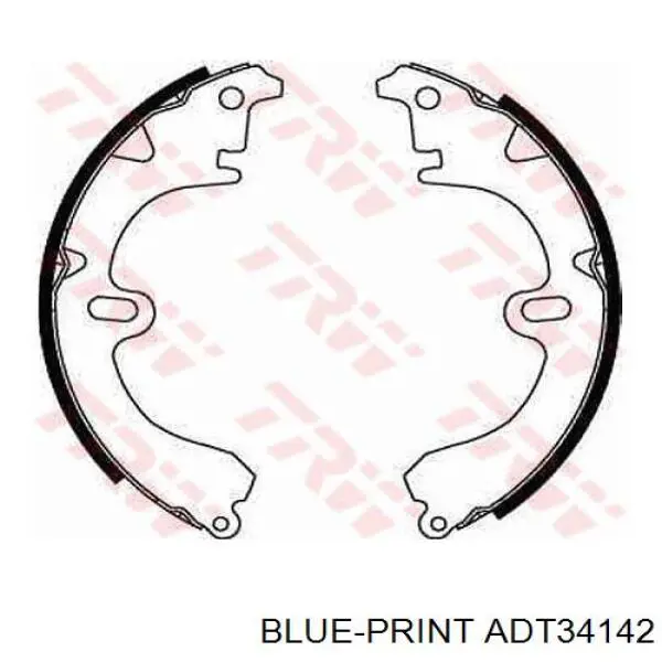 Тормоза рабочие задние ножные и тормозные барабаны Blue Print ADT34142 цена, от 19.19 USD
