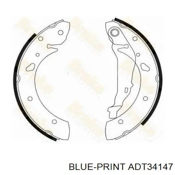 Купить 986487572 Bosch Задние барабанные тормозные колодки
