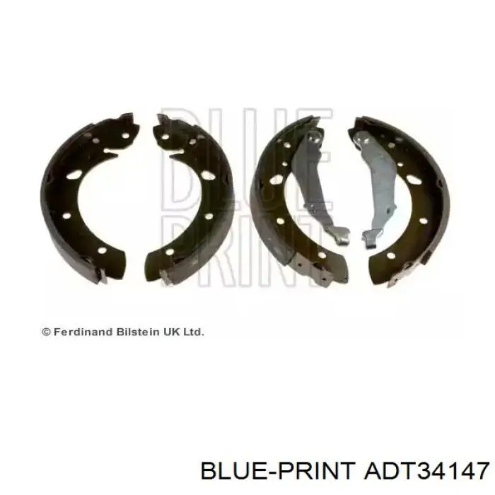 Задние барабанные колодки ADT34147 Blue Print