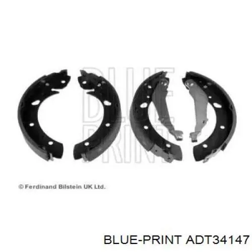 Zapatas de frenos de tambor traseras ADT34147 Blue Print