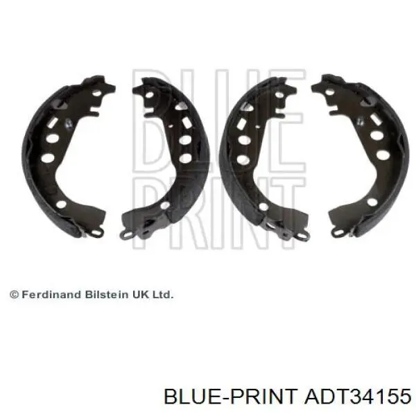 Колодки тормозные задние барабанные BLUE PRINT ADT34155