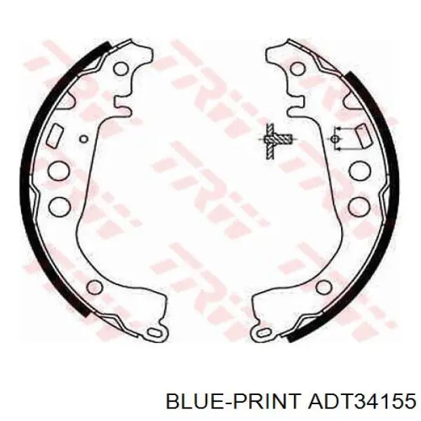 Тормоза рабочие задние ножные и тормозные барабаны Blue Print ADT34155 цена, от 16.82 USD