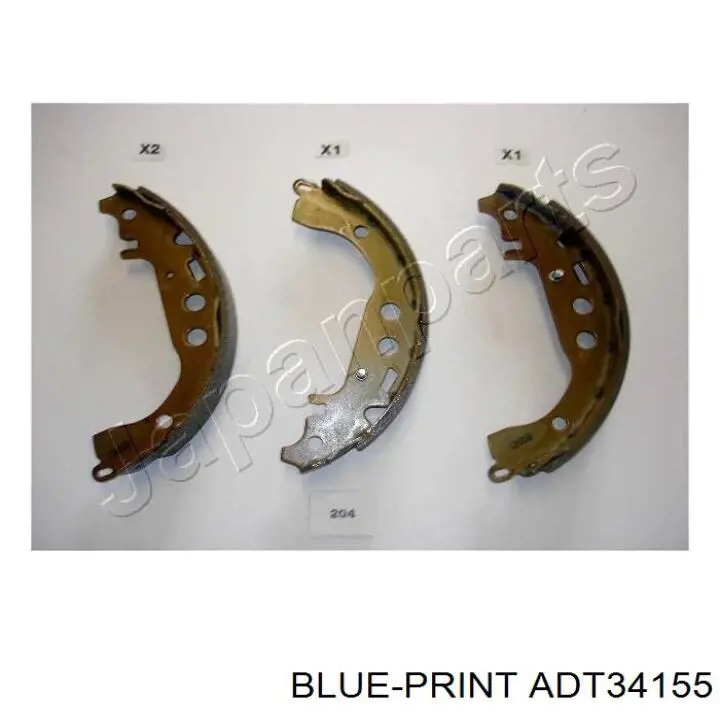 Купить ADT34155 Blue Print Задние барабанные тормозные колодки
