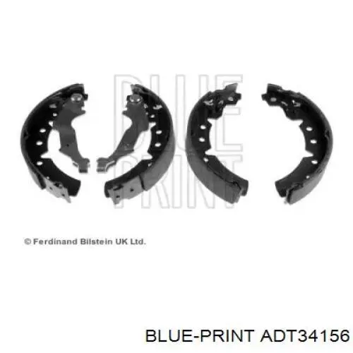 Купить ADT34156 Blue Print Задние барабанные тормозные колодки