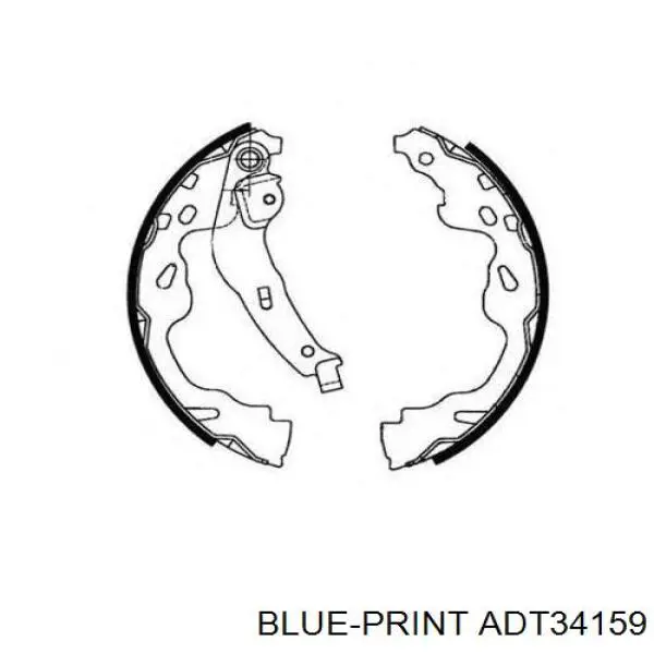 Задние барабанные колодки 4708598 Opel